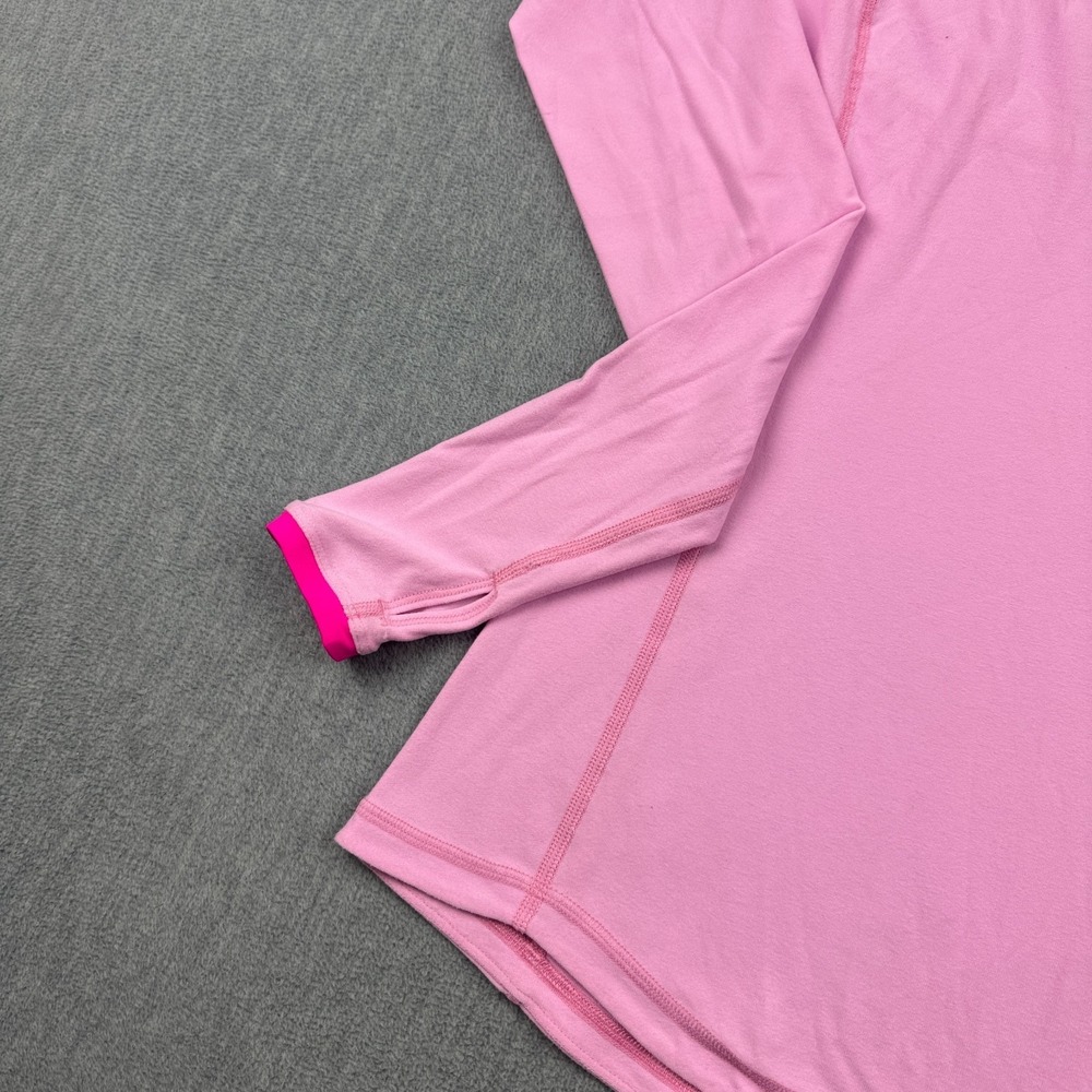 Lululemon Shirt Womens 2 Heathered Pink Pace Pusher Long Sleeve Athletic Yoga - Picture 5 of 13